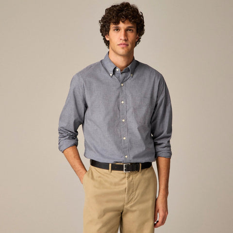 Secret Wash cotton poplin shirt