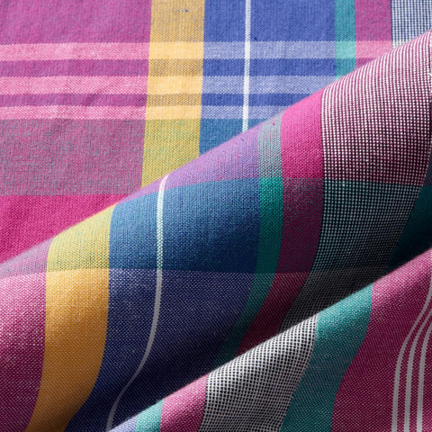 Ludlow Slim-fit blazer in cotton madras