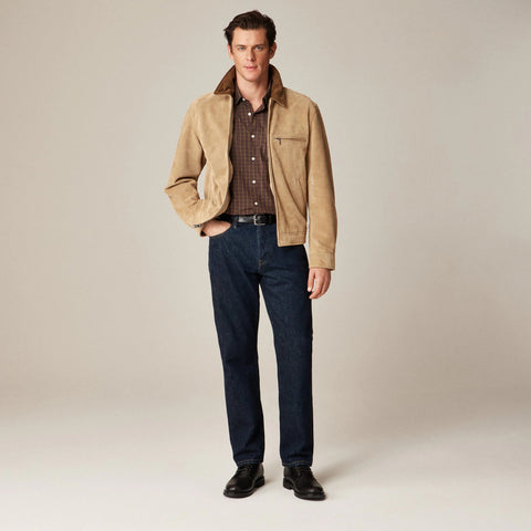 Limited-edition Wallace & Barnes work jacket in Italian suede