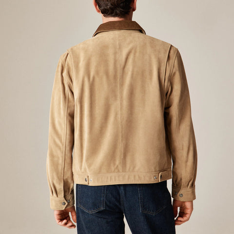 Limited-edition Wallace & Barnes work jacket in Italian suede