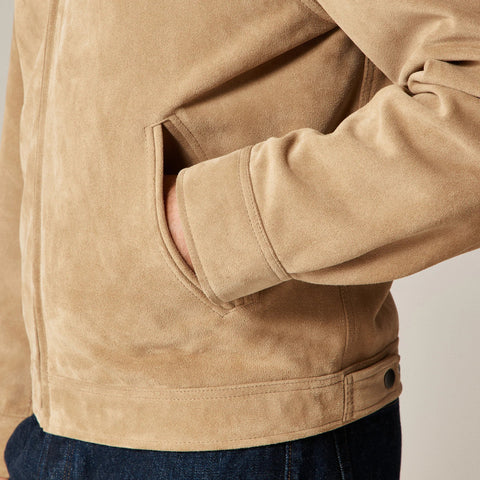 Limited-edition Wallace & Barnes work jacket in Italian suede