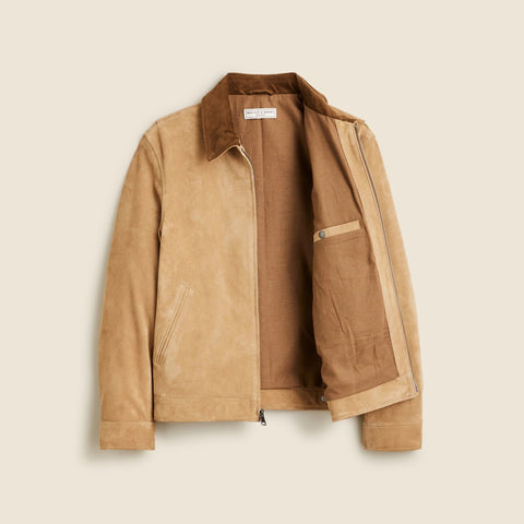 Limited-edition Wallace & Barnes work jacket in Italian suede