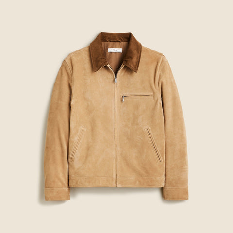 Limited-edition Wallace & Barnes work jacket in Italian suede