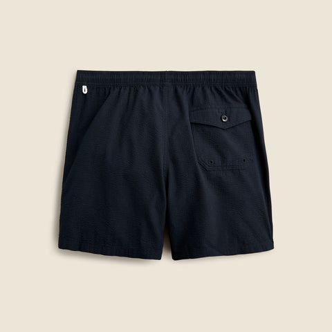 6'' stretch swim trunk in seersucker