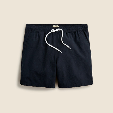 6'' stretch swim trunk in seersucker