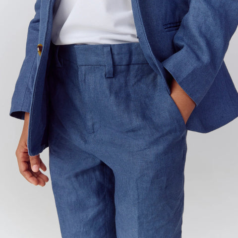 Boys' Ludlow unstructured suit pant in linen