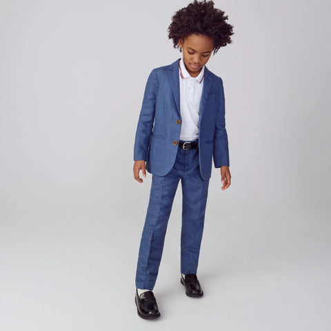 Boys' Ludlow unstructured suit pant in linen