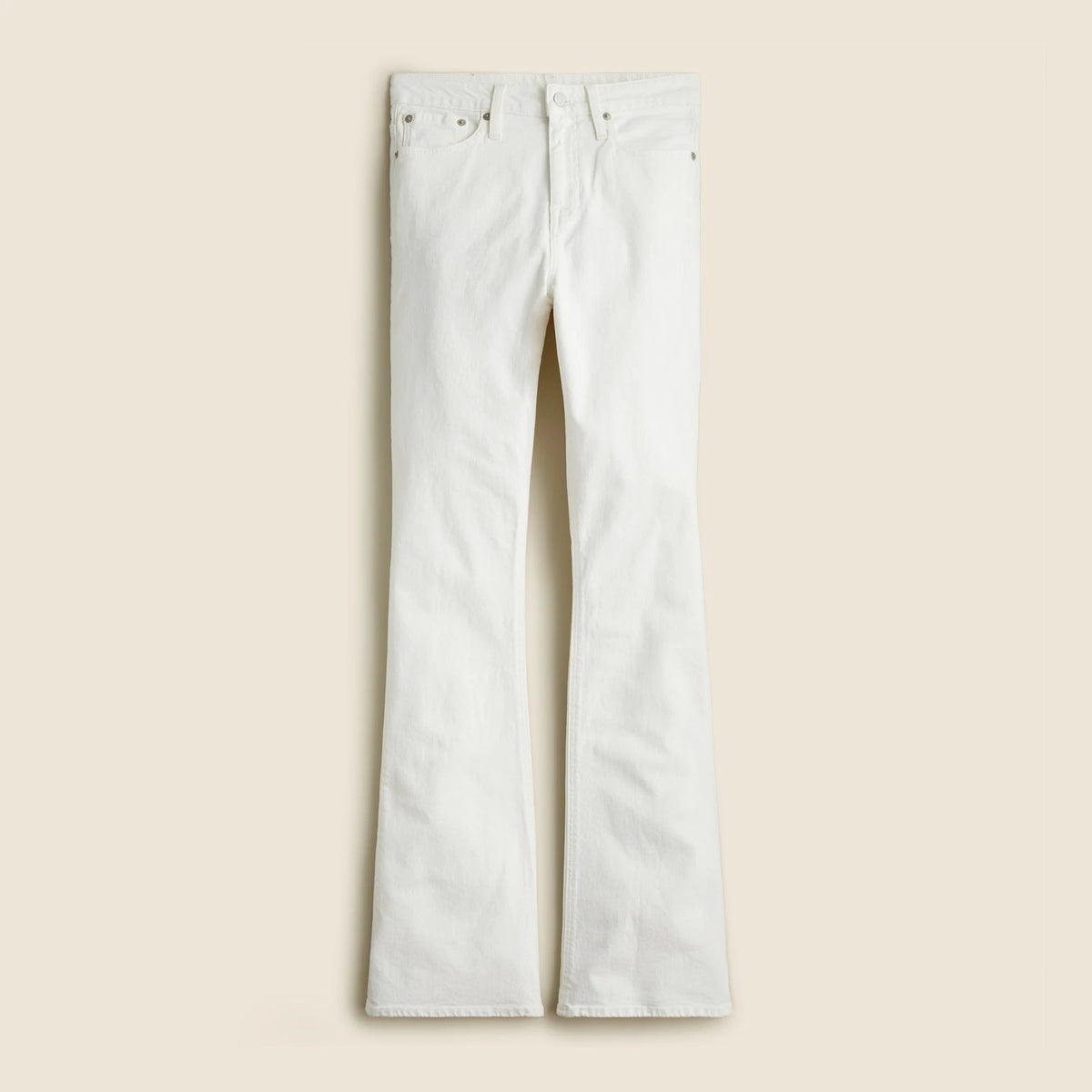 Skinny flare jean in white wash