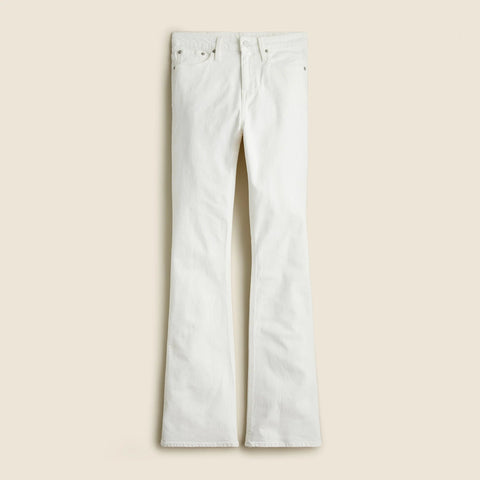 Skinny flare jean in white wash