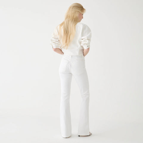 Skinny flare jean in white wash