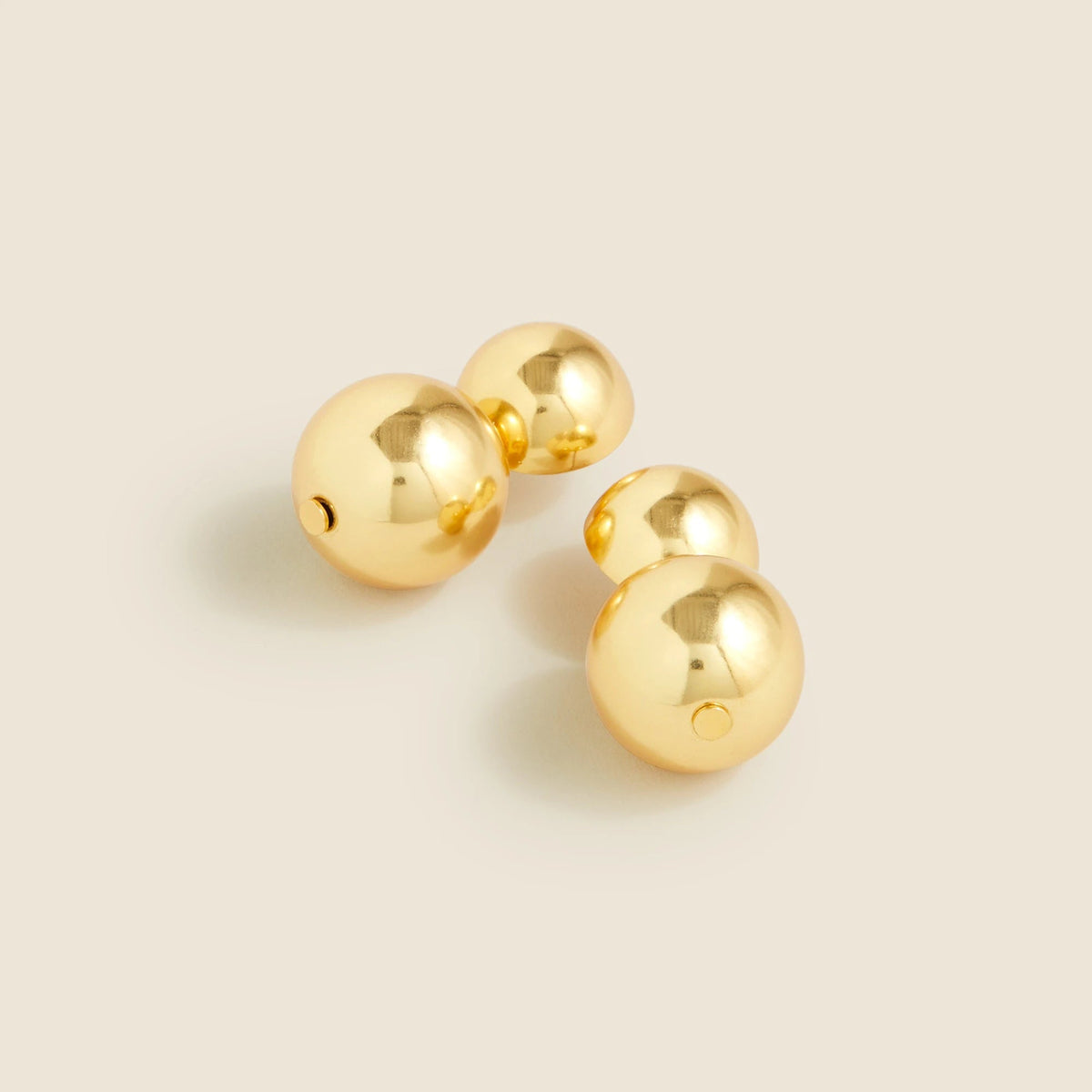 Metallic ball earrings