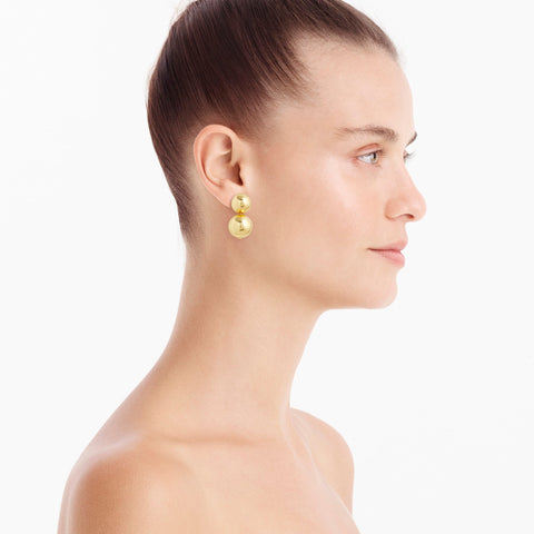 Metallic ball earrings
