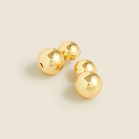 Metallic ball earrings