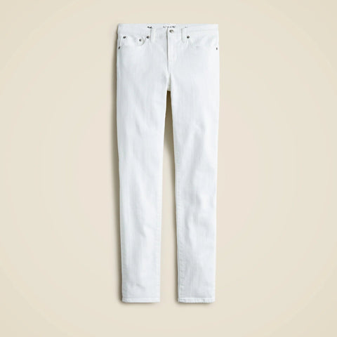 8" toothpick jean in white wash