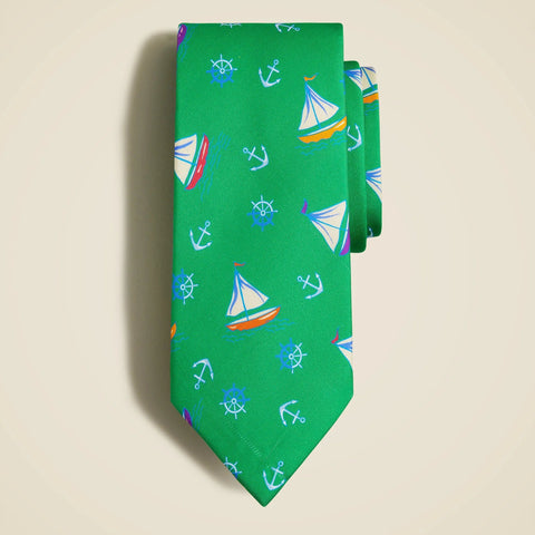 English silk tie in pattern