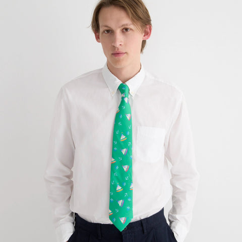 English silk tie in pattern