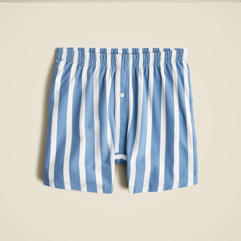 Stretch knit boxer short in stripe