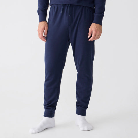 Heritage brushed rib-knit jogger pant