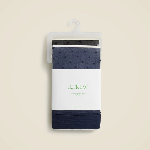 Sheer Swiss-dot socks three-pack