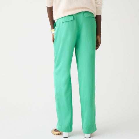 Tall straight-leg essential pant in luster crepe