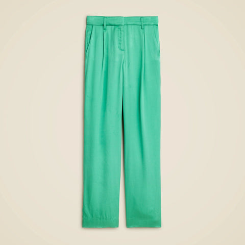 Tall straight-leg essential pant in luster crepe
