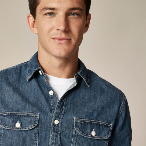Midweight denim workshirt