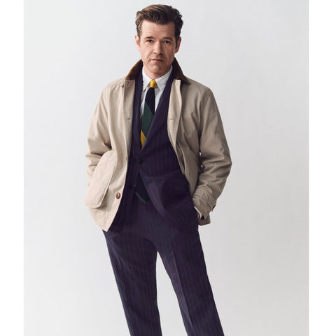 Crosby Classic-fit suit pant in Italian wool