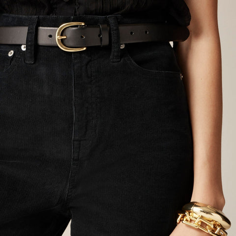 Wide-leg corduroy trouser