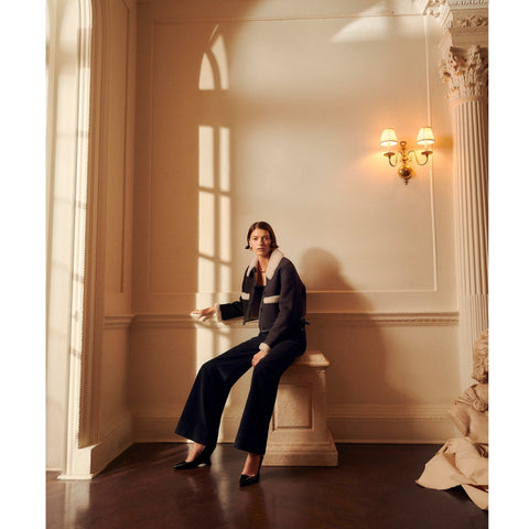 Wide-leg corduroy trouser