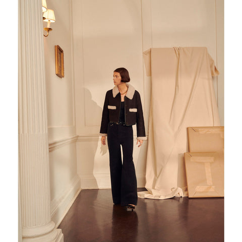 Wide-leg corduroy trouser