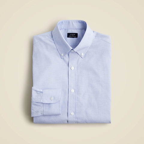 Ludlow Premium fine cotton dress shirt with button-down collar