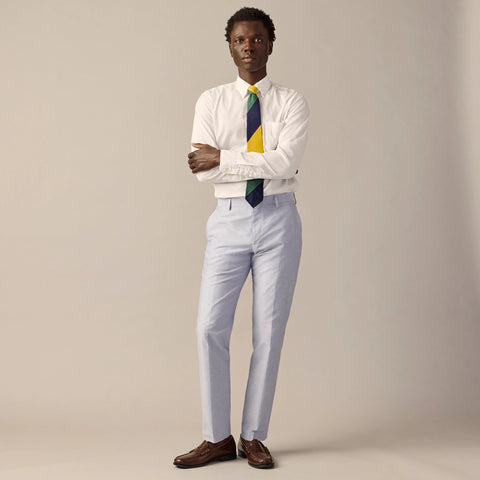 Crosby Classic-fit suit jacket in Portuguese cotton oxford