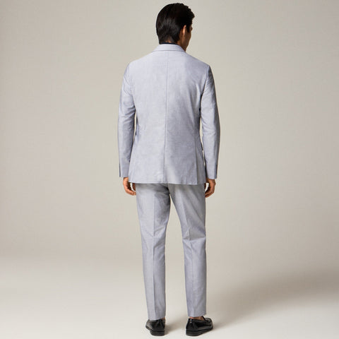 Ludlow Slim-fit suit jacket in Portuguese cotton oxford