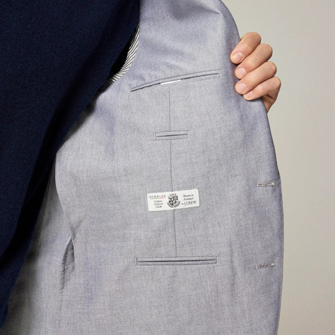 Ludlow Slim-fit suit jacket in Portuguese cotton oxford