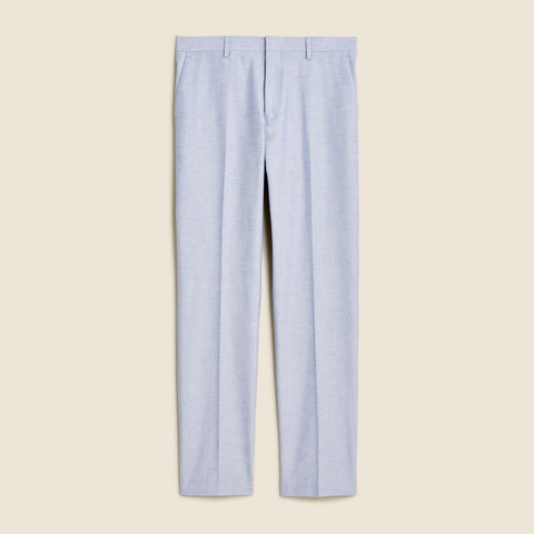 Ludlow Slim-fit suit pant in Portuguese cotton oxford