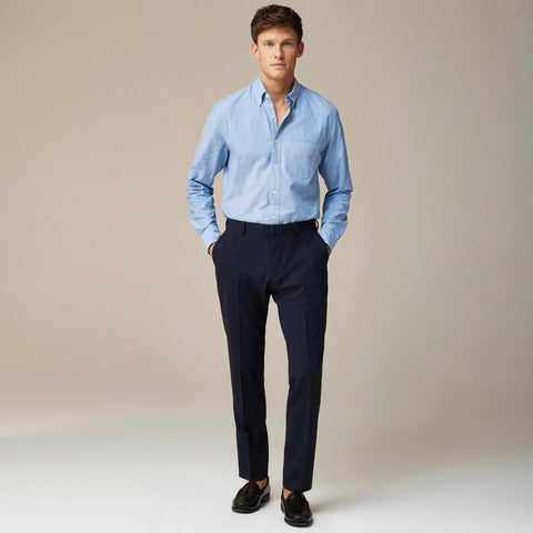 Ludlow Traveler Slim-fit suit pant in Italian stretch wool blend