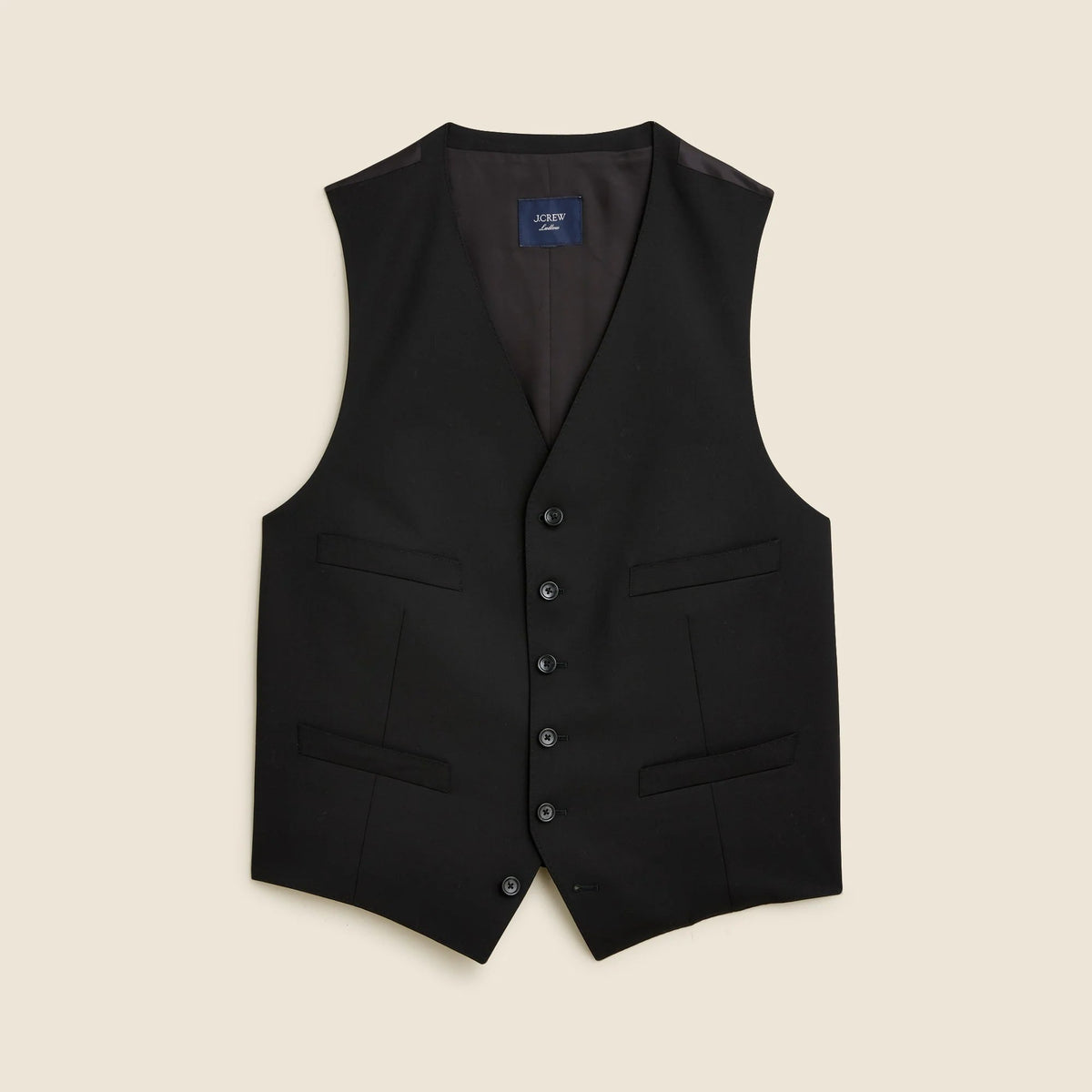 Ludlow Slim-fit tuxedo vest in Italian wool