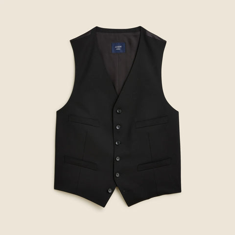 Ludlow Slim-fit tuxedo vest in Italian wool