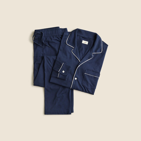 Pajama set in cotton-blend jersey