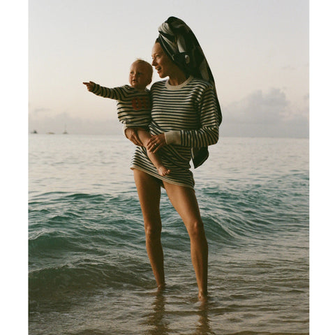 Limited-edition baby cashmere "oui" crewneck sweater