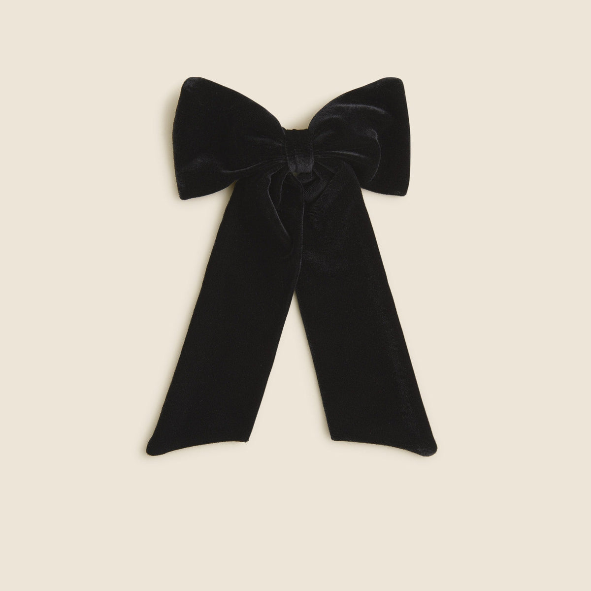 Velvet bow hair clip