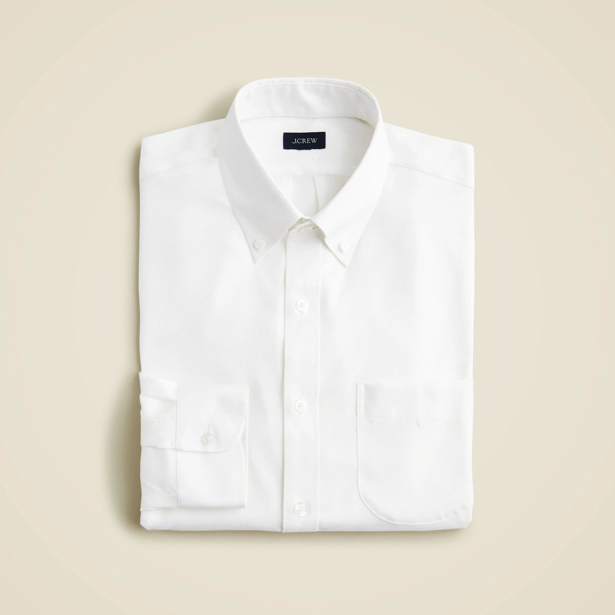 Slim Bowery wrinkle-free dress shirt with button-down collar