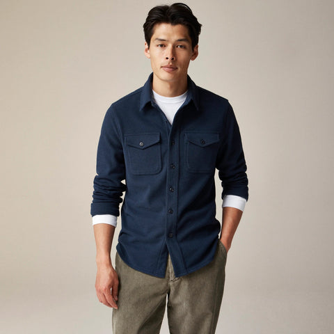 Seaboard soft-knit shirt in plaid