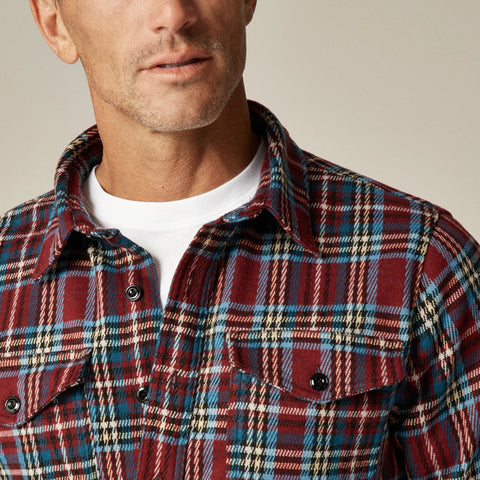 Seaboard soft-knit shirt in plaid