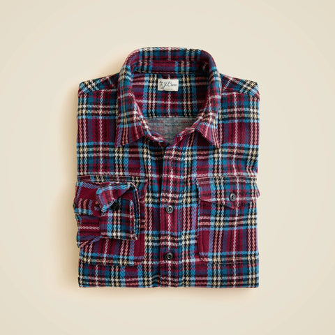 Seaboard soft-knit shirt in plaid