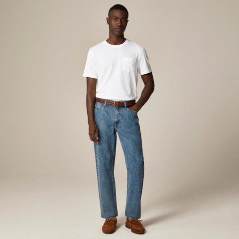 Vintage-wash cotton pocket T-shirt