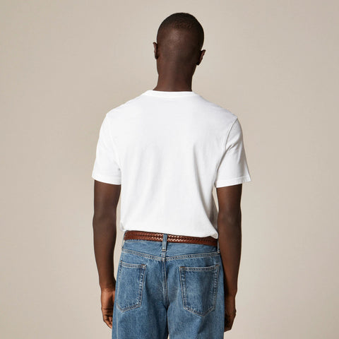 Vintage-wash cotton pocket T-shirt