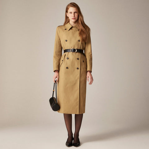 Oval buckle belt in Italian leather