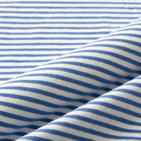 Sueded cotton polo shirt in stripe