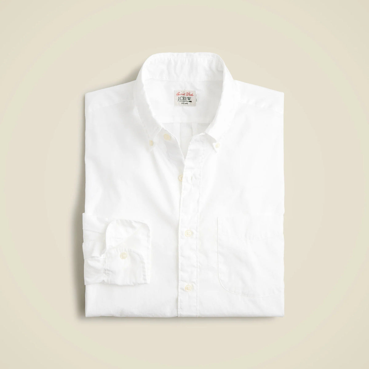 Secret Wash cotton poplin shirt